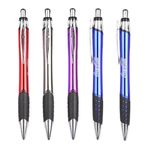 Retractable Ballpoint Pen With Light Up Customizable Logo