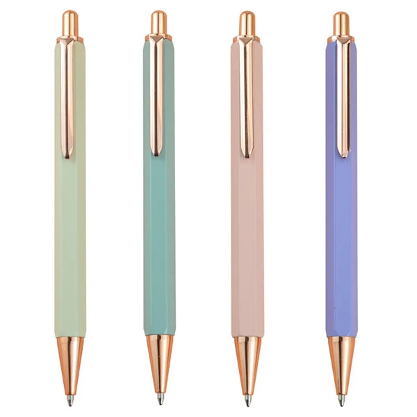 Metal Retractable Ballpoint Click Rollerball Pen