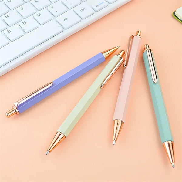 Metal Retractable Ballpoint Click Rollerball Pen