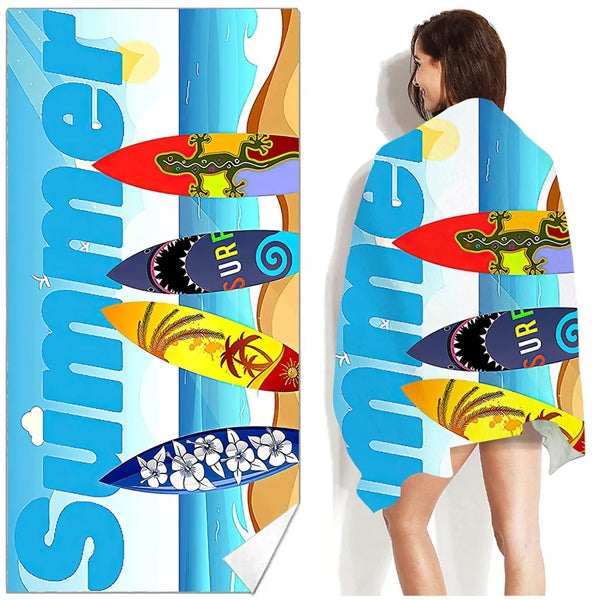 Lightweight Full Color Beach Towel