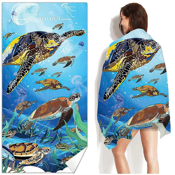 Lightweight Full Color Beach Towel