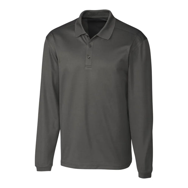 Clique Spin Eco Performance Pique Long Sleeve Mens Polo