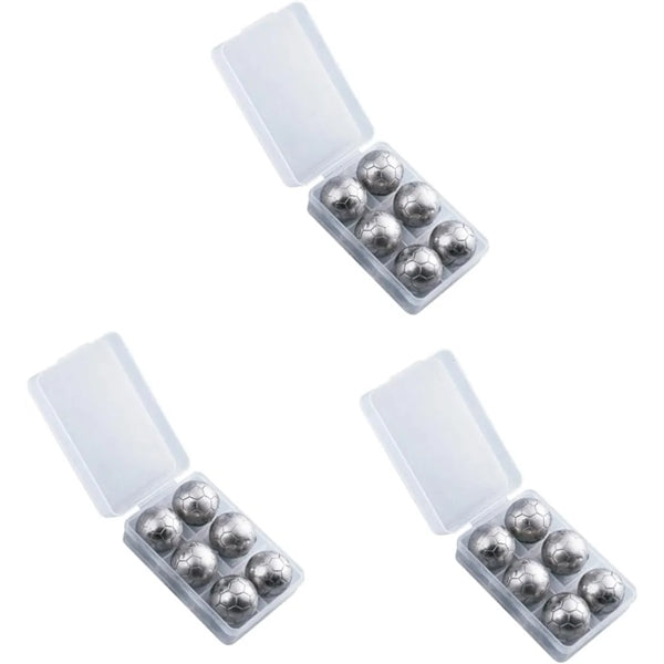Football Shape Pellets Stainless Steel Ice Cube Coolers