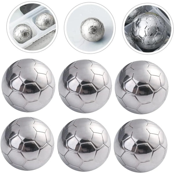 Football Shape Pellets Stainless Steel Ice Cube Coolers
