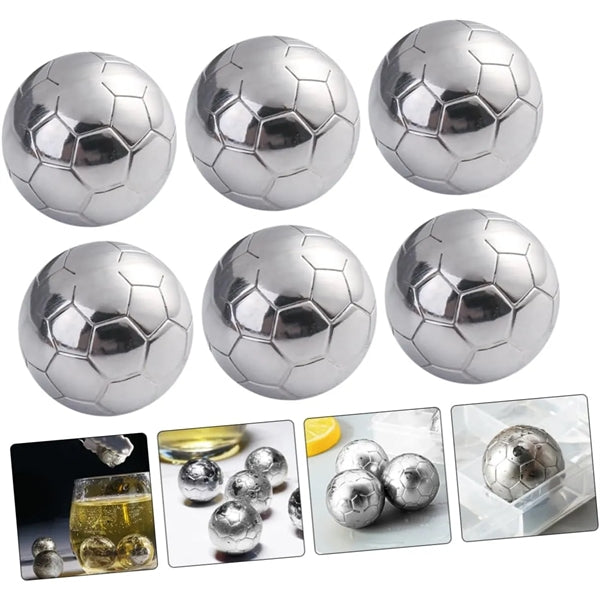 Football Shape Pellets Stainless Steel Ice Cube Coolers
