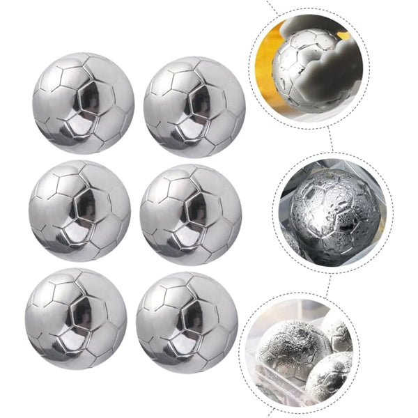 Football Shape Pellets Stainless Steel Ice Cube Coolers