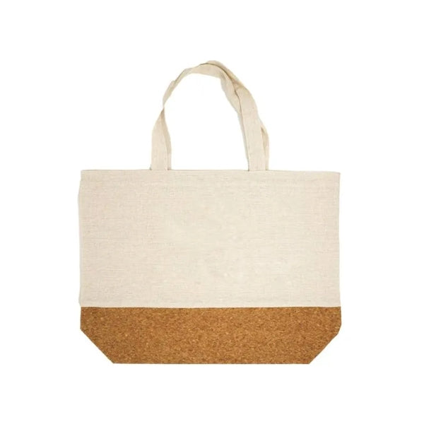 Linen and Cork Tote Bag