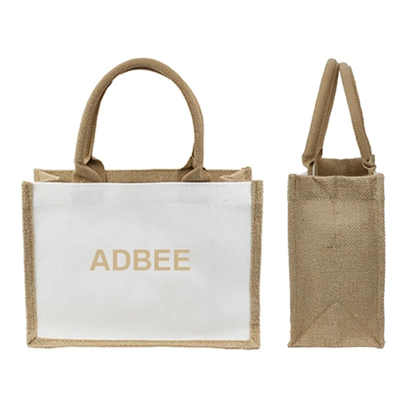 Cotton linen eco-friendly tote bag