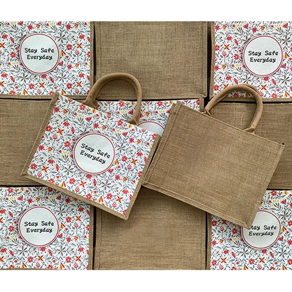 Cotton linen eco-friendly tote bag