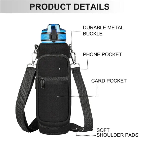 32oz Neoprene Water Bottle Carrier Bag