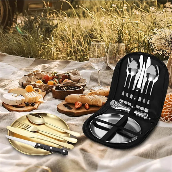Outdoor Stainless Steel Tableware Set