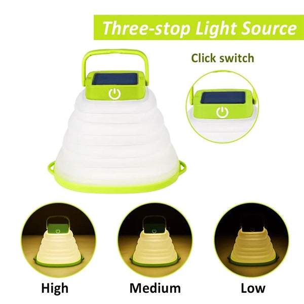 LED Camping Lantern Collapsible Portable Table Cube Light