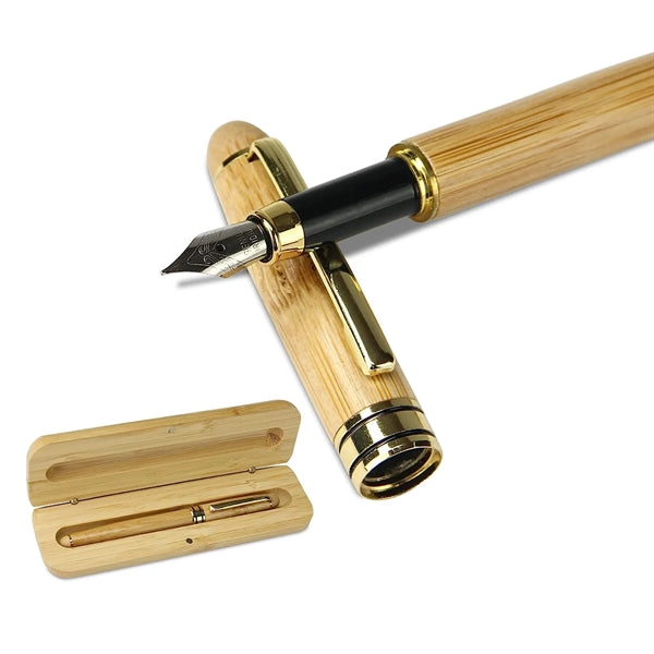 Bamboo Fountain Pen w/Bamboo Case