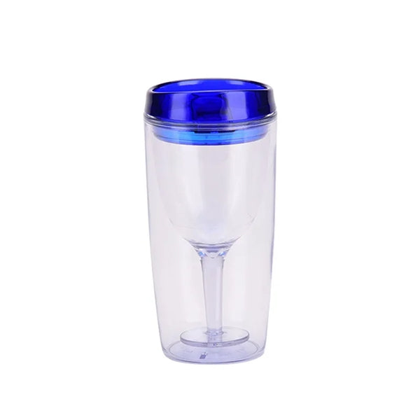 10oz Clear Plastic Insulated Tumbler