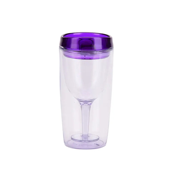 10oz Clear Plastic Insulated Tumbler
