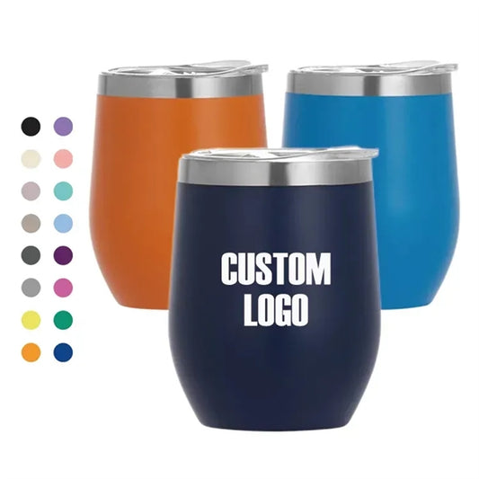 Eco-friendly Stemless Wine Cups with Lid