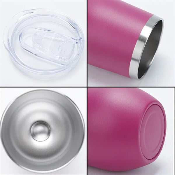 Eco-friendly Stemless Wine Cups with Lid