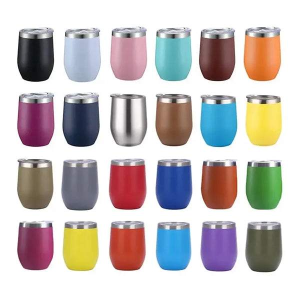 Eco-friendly Stemless Wine Cups with Lid
