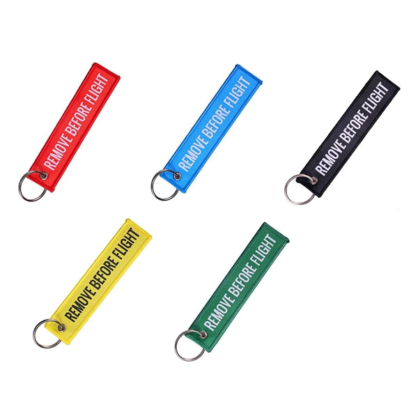 Woven Embroidered Keychain Tag