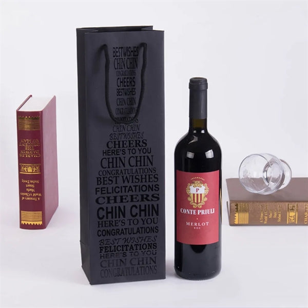 Metallic Foil Single Wine Paper Bag