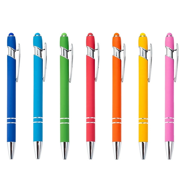Aluminum Retractable Ballpoint Pen with Stylus