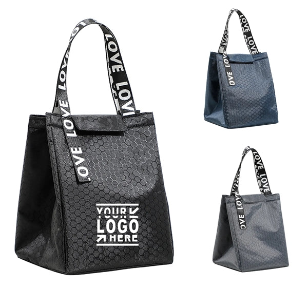 Football Stripes Thicken Thermal Lunch Tote Bag