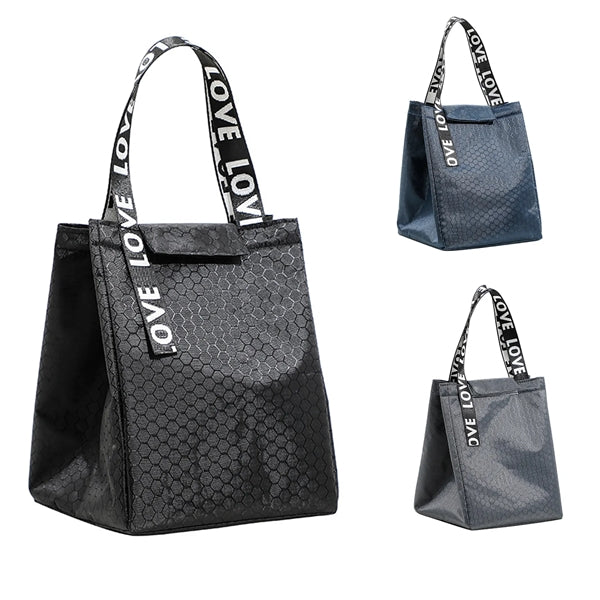 Football Stripes Thicken Thermal Lunch Tote Bag