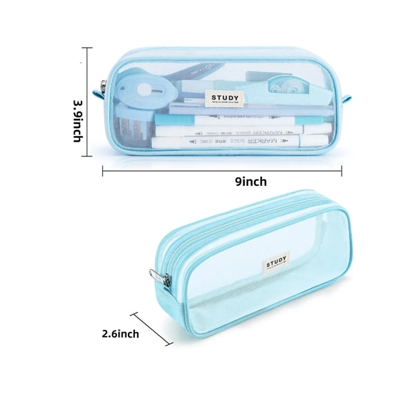 Grid Mesh Pencil Case