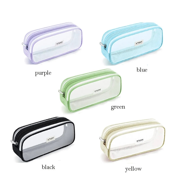 Grid Mesh Pencil Case