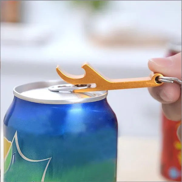 Aluminum Bottle Opener With Key Ring