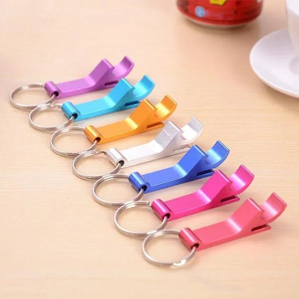 Aluminum Bottle Opener With Key Ring