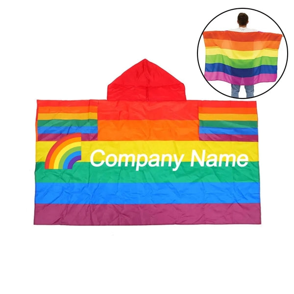 Rainbow Festival Polyester Activity Cape