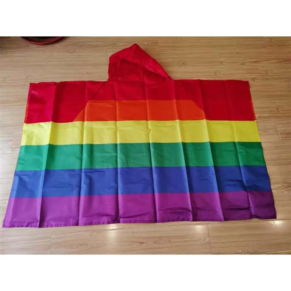Rainbow Festival Polyester Activity Cape
