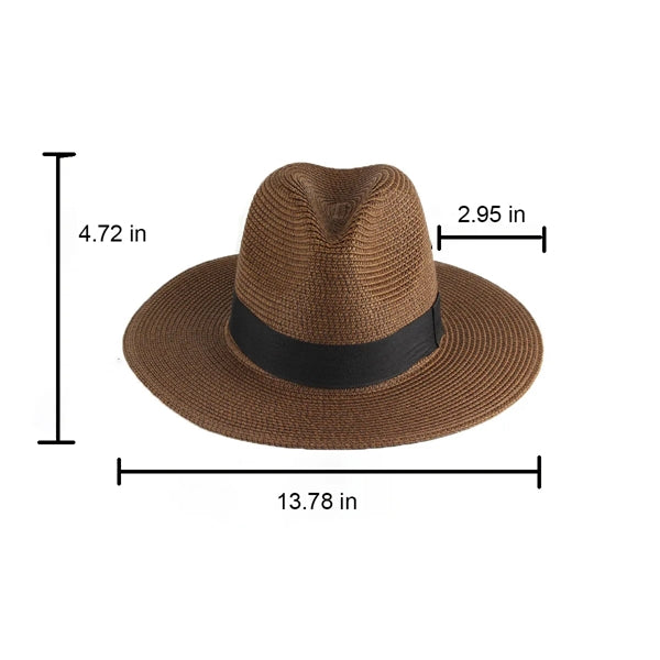 Wide Brim Straw Panama Hat