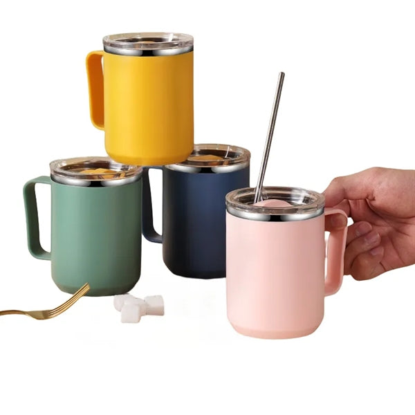 15 oz Stainless Steel Insulated Coffee Mug with Handle