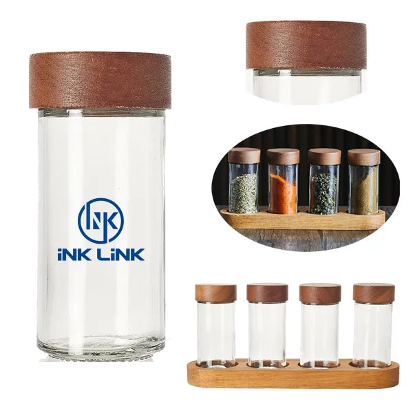 Round Glass Seasoning Jar