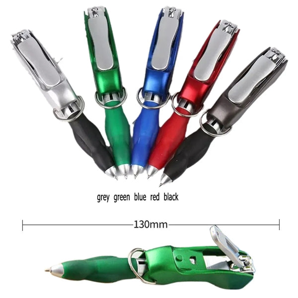 Nail Clippers Cutter Keychanin Folding Pen