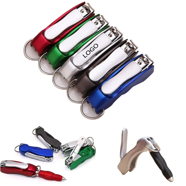 Nail Clippers Cutter Keychanin Folding Pen