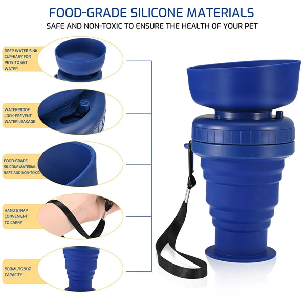 Foldable Dog Water Bottle