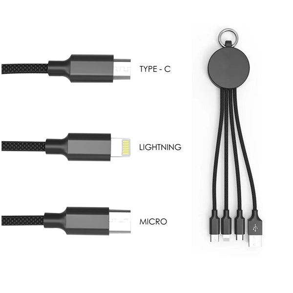 Light Up Charger with Bottle Opener Keychain