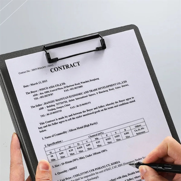 A4 Presentation File Folder Plastic Clipboard Writing Pad
