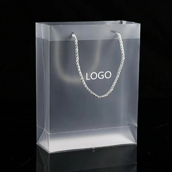 Frosted Plastic Tote Bag