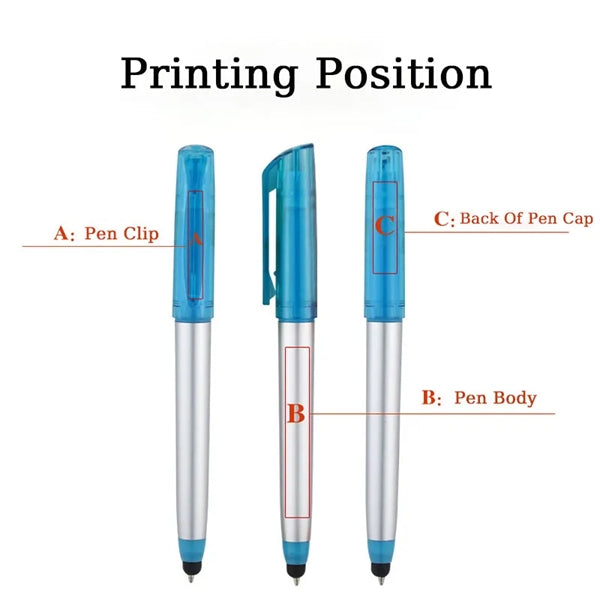 3-in-1 Stylus Ballpoint Pen