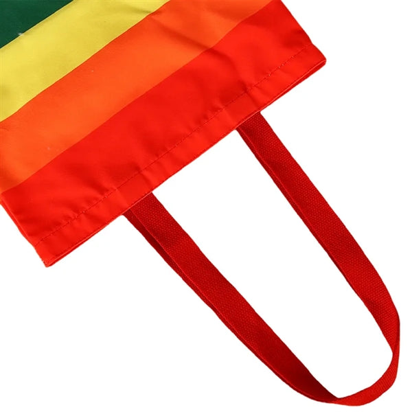 Rainbow Canvas Tote Bag