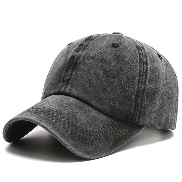 Summer Vintage 100% Cotton Washed Baseball Cap Adjustable