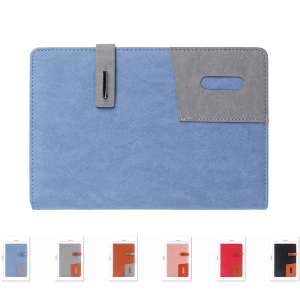 A5 Size Vegan Leather Lined Diary Notebook With Card Holder