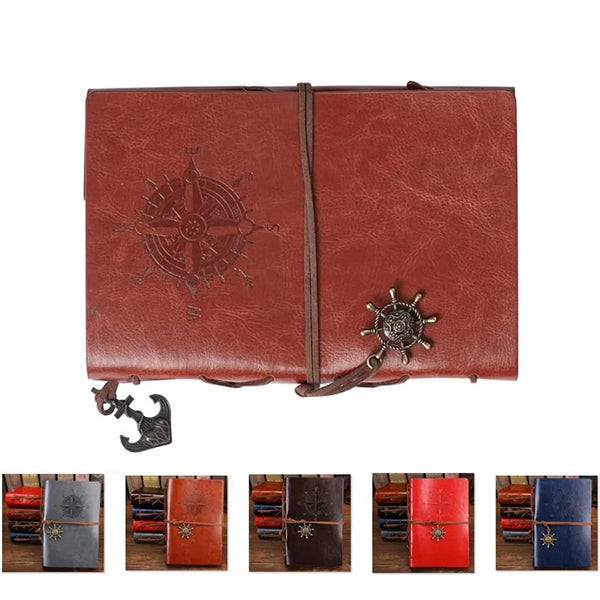 A7 Size Retro Pirate Loose Leaf Refillable Steno Notebook