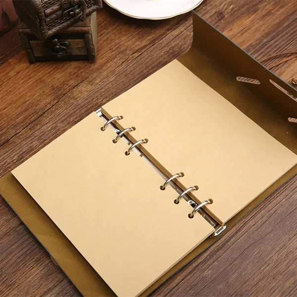 A7 Size Retro Pirate Loose Leaf Refillable Steno Notebook