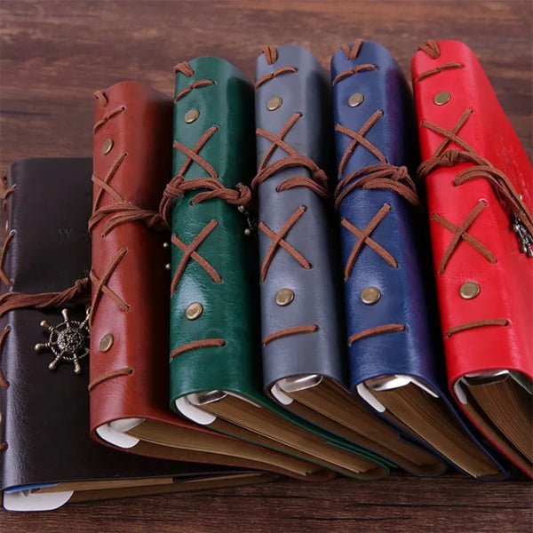 A7 Size Retro Pirate Loose Leaf Refillable Steno Notebook