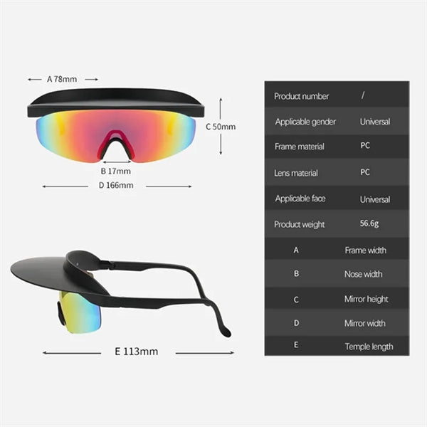 Cycling Sports Visor Sunglasses